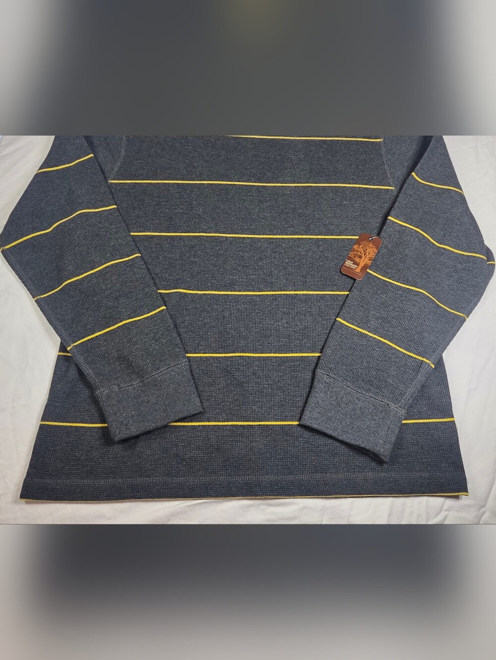 NWT Great Northwest Clothing Co Men's XXL Waffle Thermal Long Sleeve Shirt Grey - Picture 4 of 9